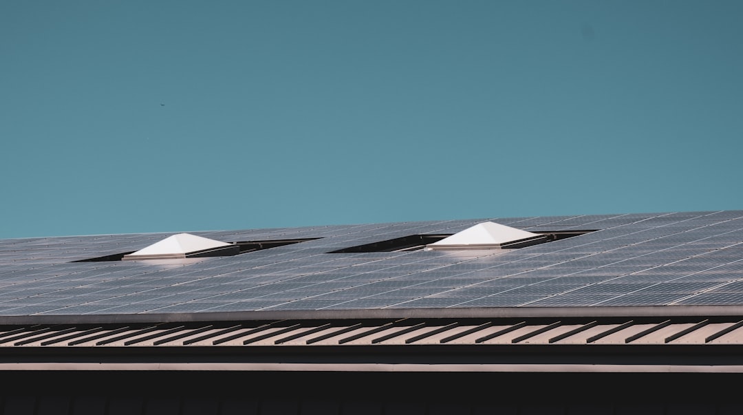 services-01 Solar panels on building roof.